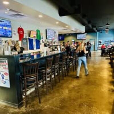 Bar stools and counter