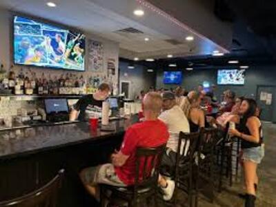 Bar with TVs and regulars