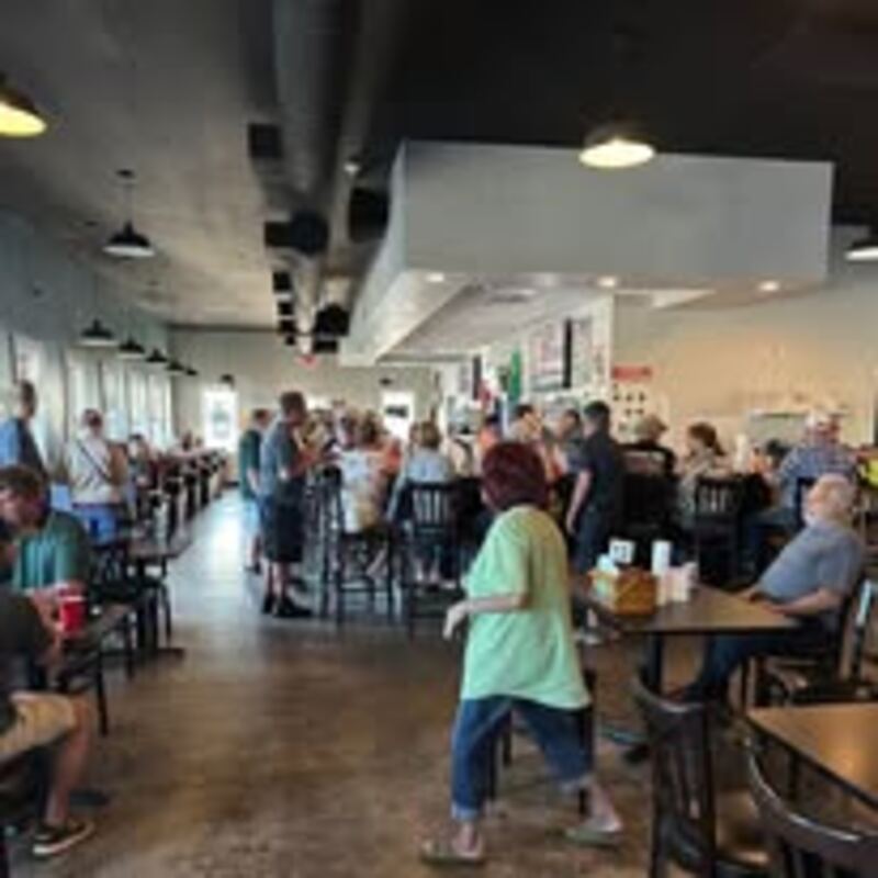 Inside the Airport Inn dining room during the day
